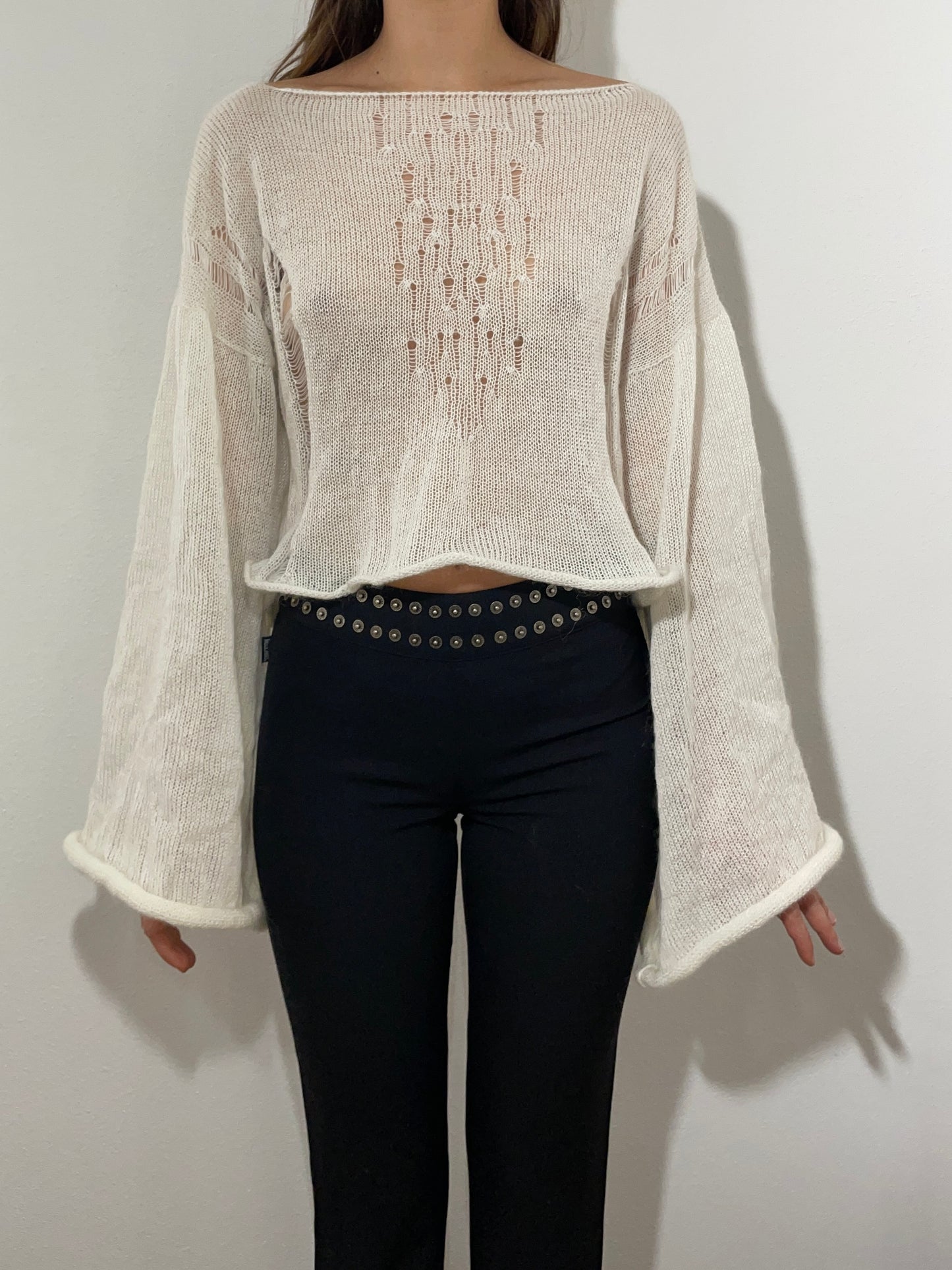 Venom White Sweater