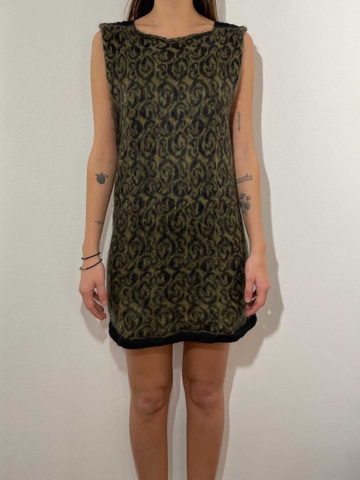 Mini jacquard dress