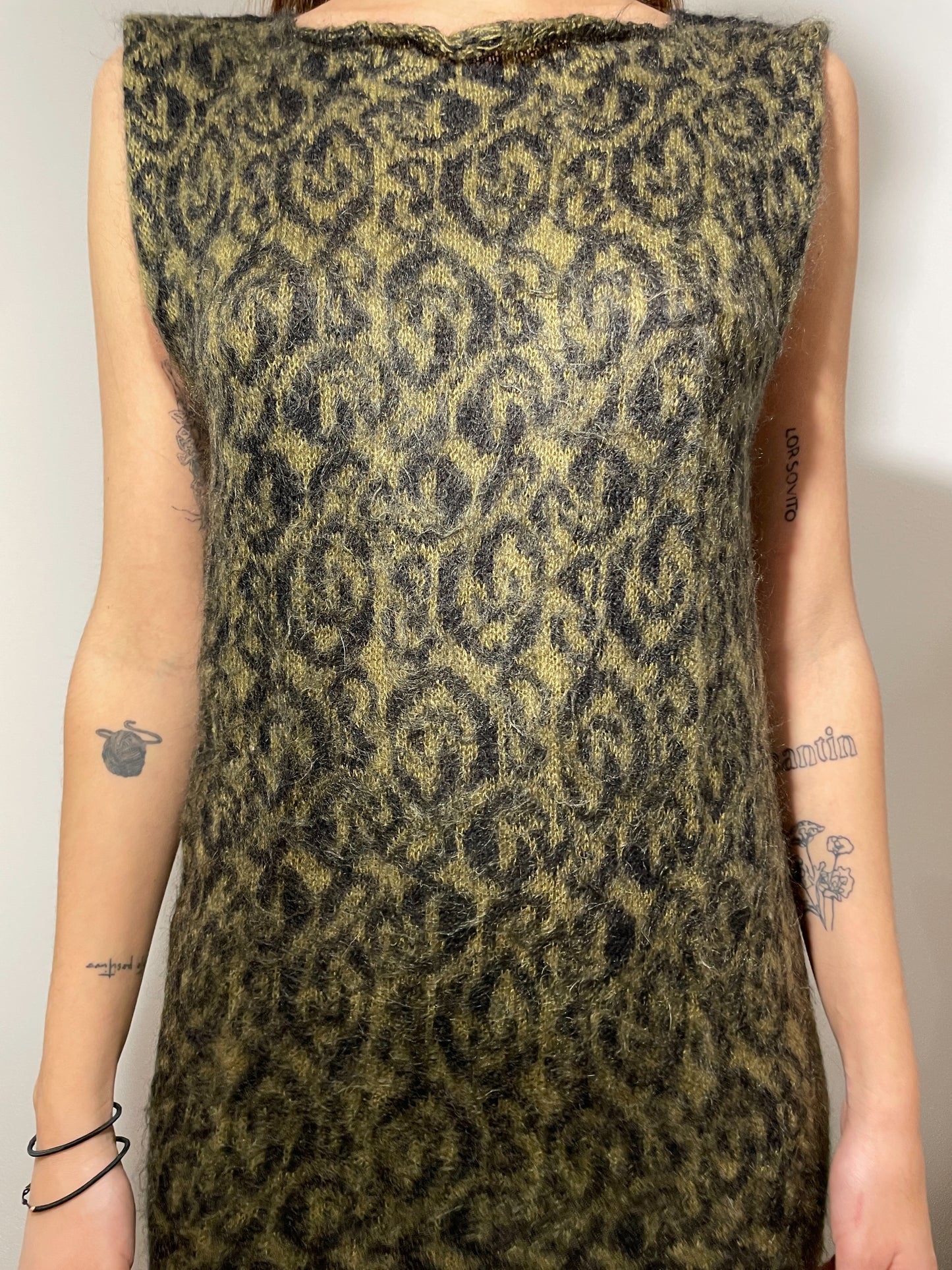 Mini jacquard dress